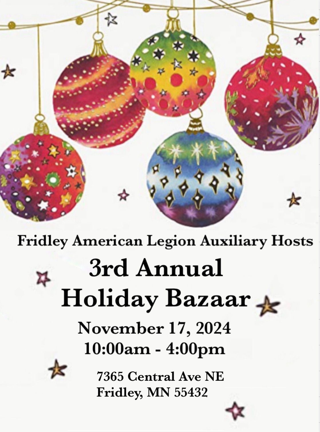 3rd Annual Holiday Bazaar