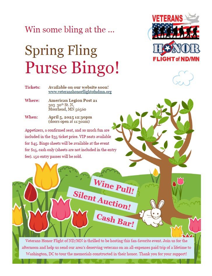 Spring Fling Purse Bingo