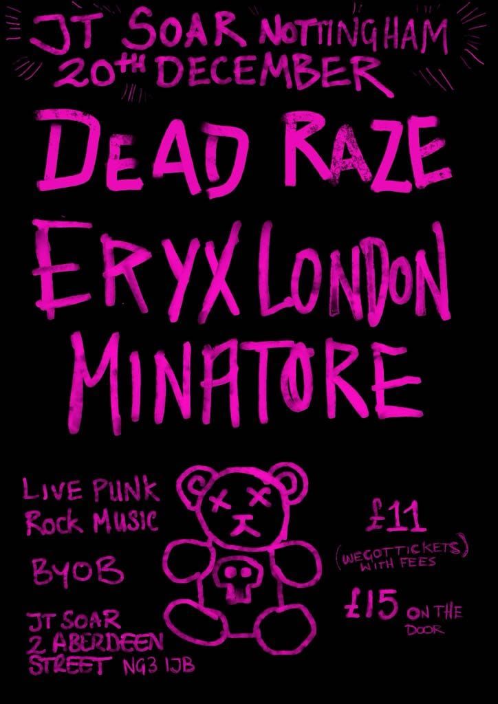 Dead Raze-Eryx London and Minatore at JT Soar!