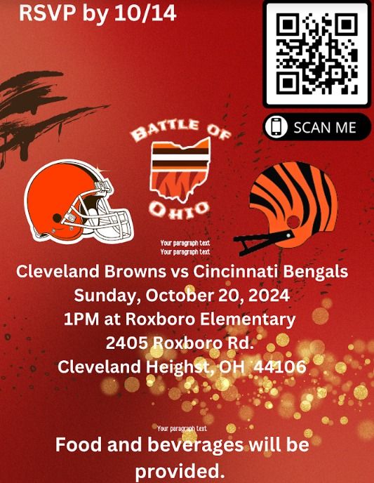 \ud83c\udfc8 Father-Child Game Day Event: Battle of Ohio! \ud83c\udfc8