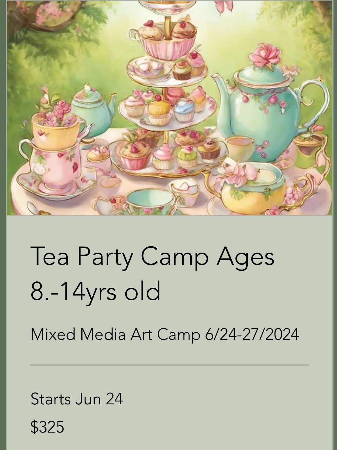 Tea Party Summer Camp