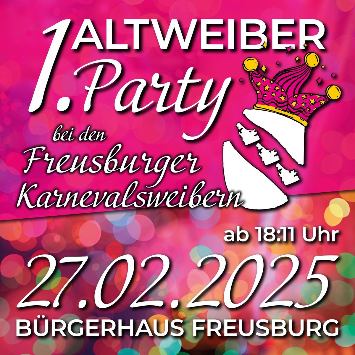 1. ALTWEIBERPARTY bei den Freusburger Karnevalsweibern