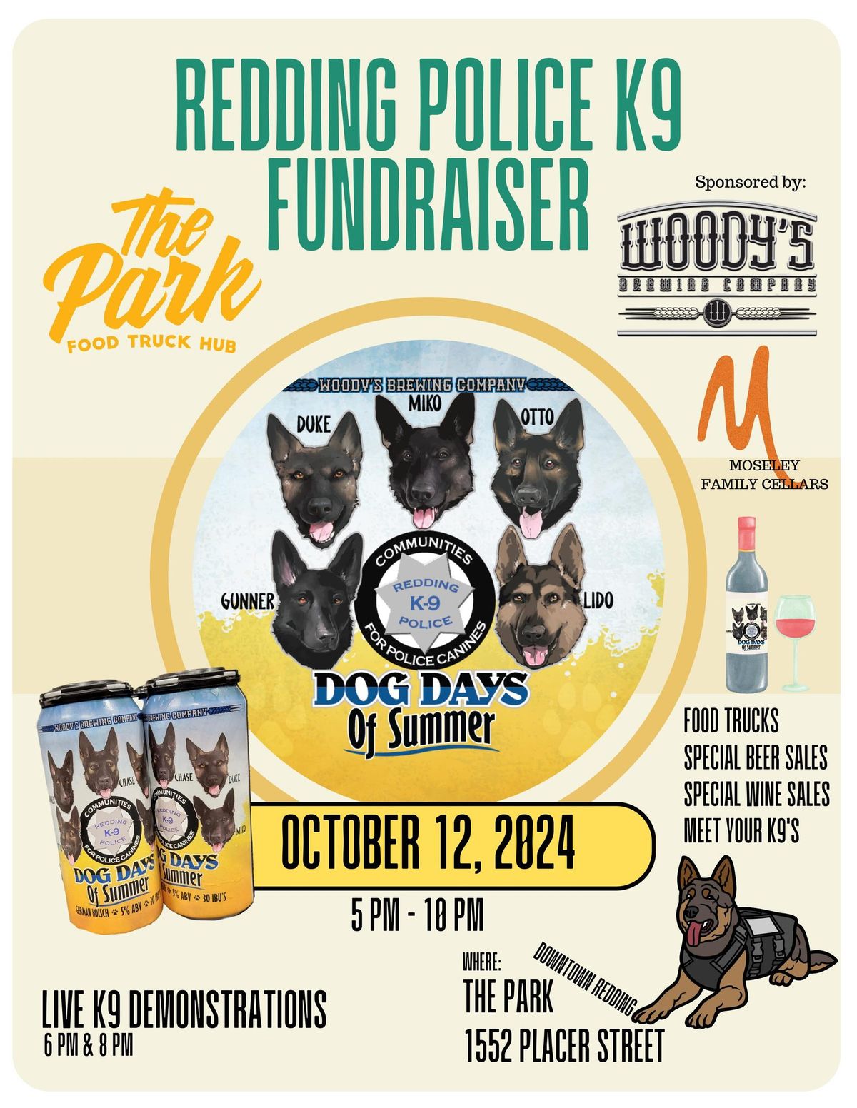 3rd Annual Dog Days of Summer- RPD K9 Unit Fundraiser