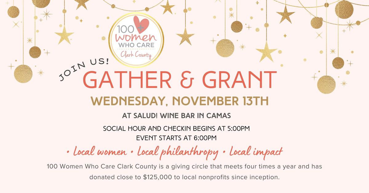 Q4 Gather & Grant Event - 100 Women Who Care Clark County 