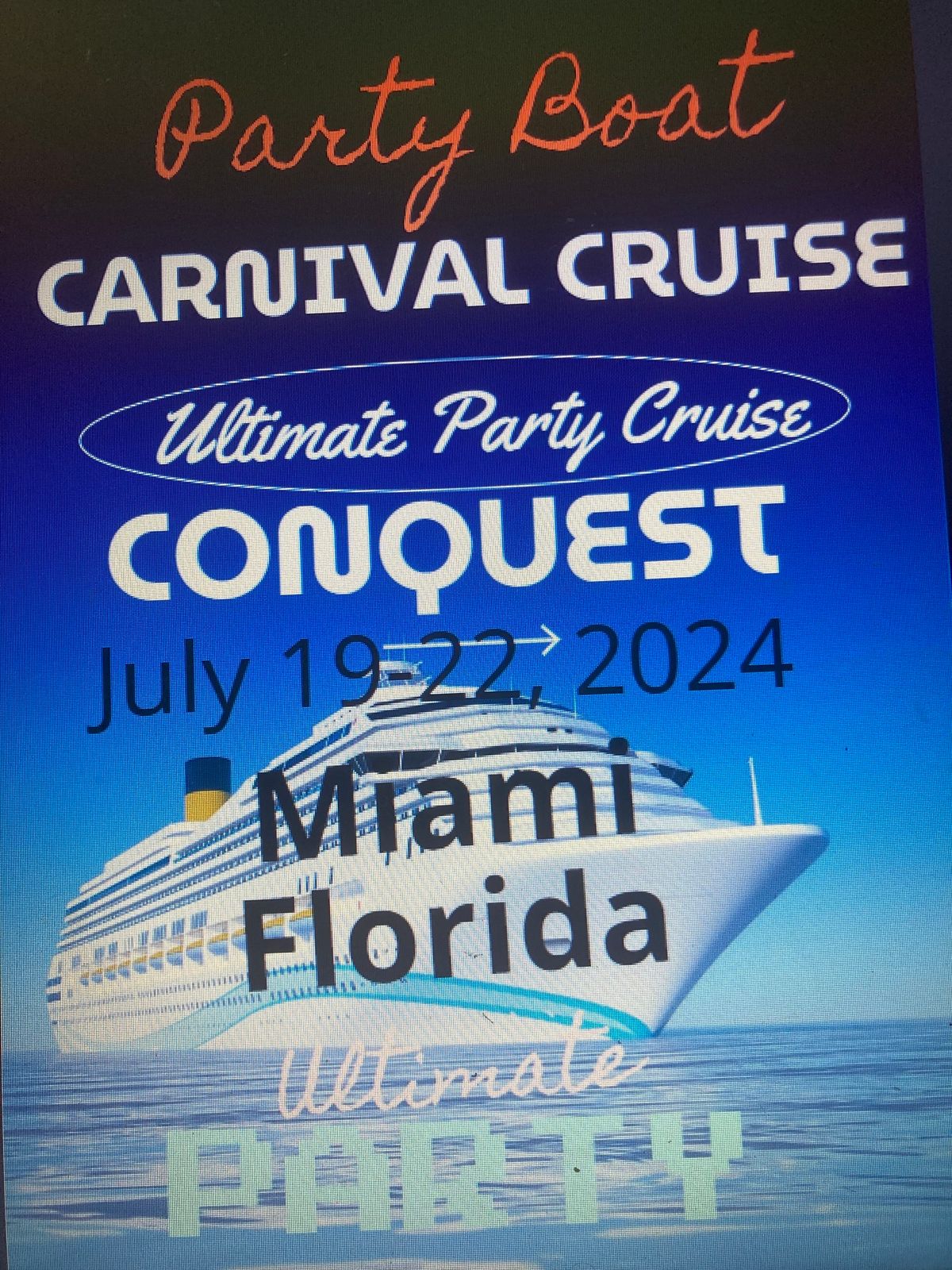 Carnival Conquest Ultimate Party Cruise