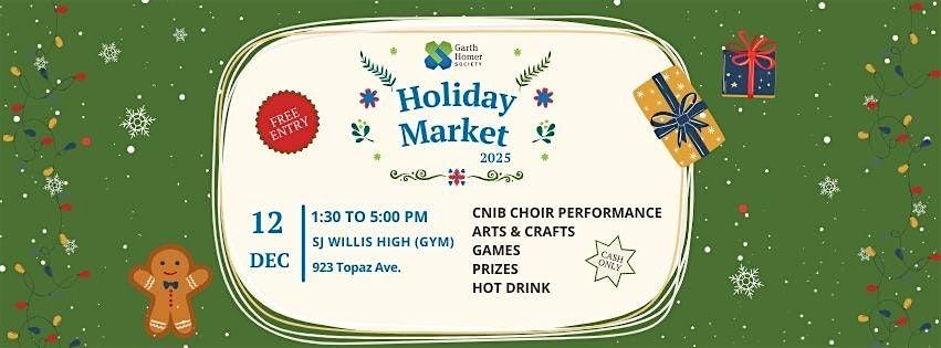 Holiday Market Garth Homer Society