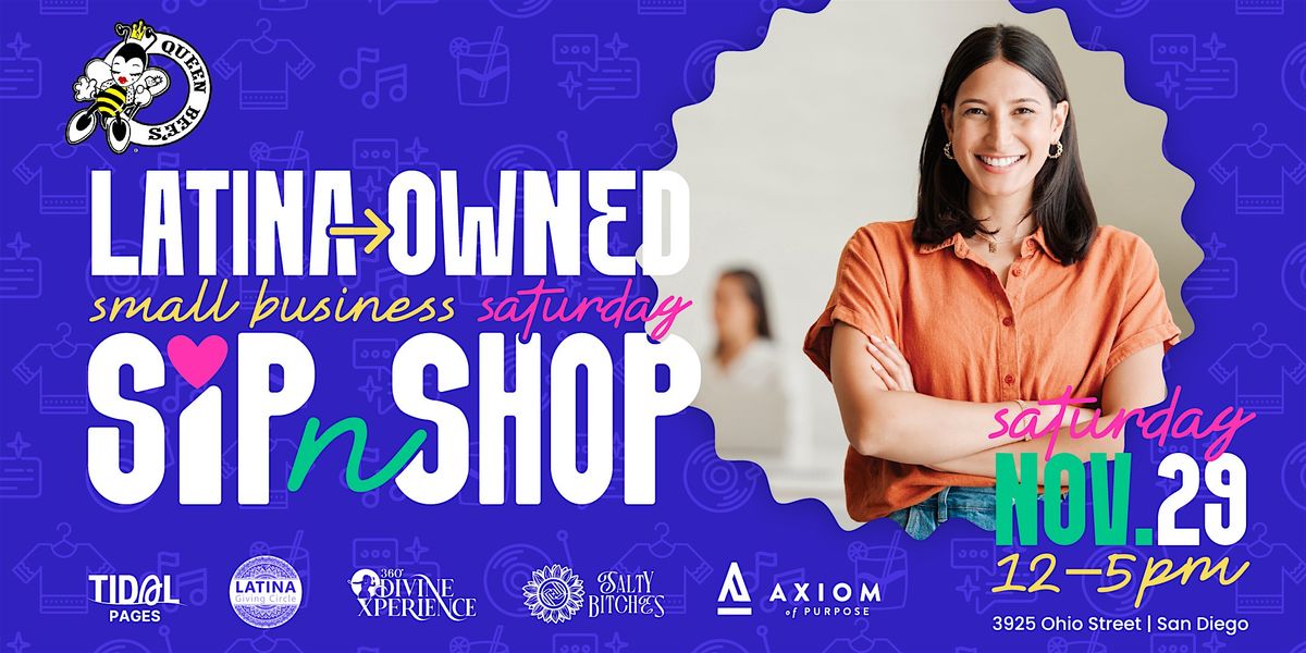 VENDOR REGISTRATION - Latina-Owned Small Business Saturday Sip 'n'  Shop