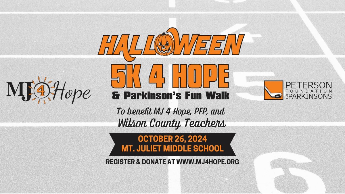 Halloween 5K 4 Hope & Parkinsons Fun Walk