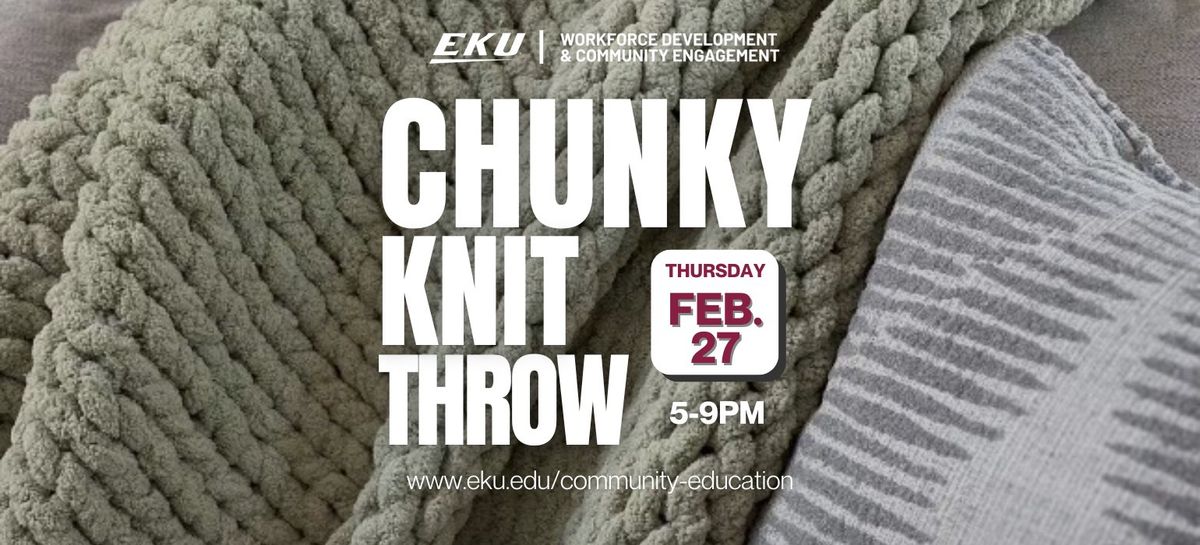 EKU - Chunky Knit Throw