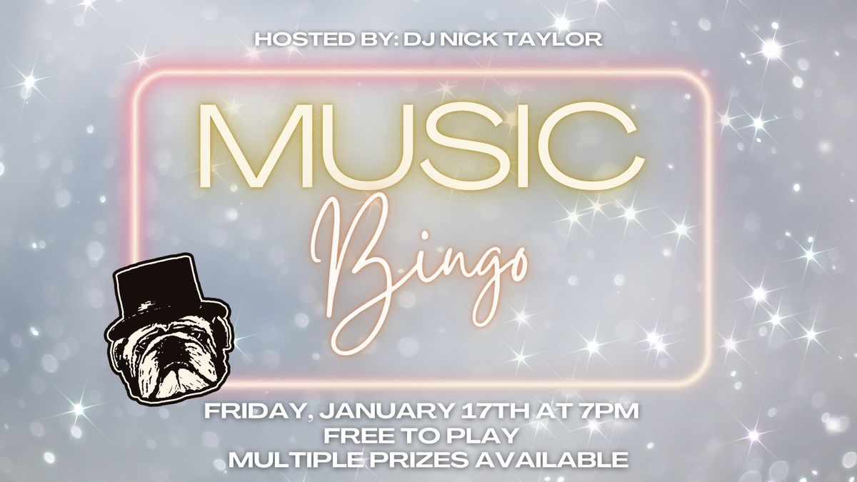 Music Bingo Hosted by DJ Nick Taylor 