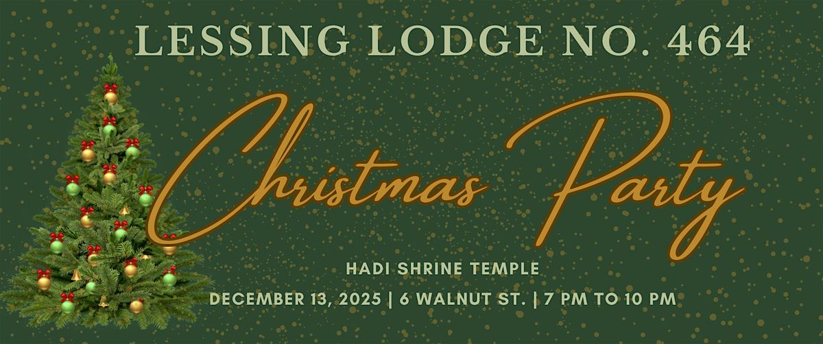 Lessing Lodge No. 464 Christmas Dinner Party
