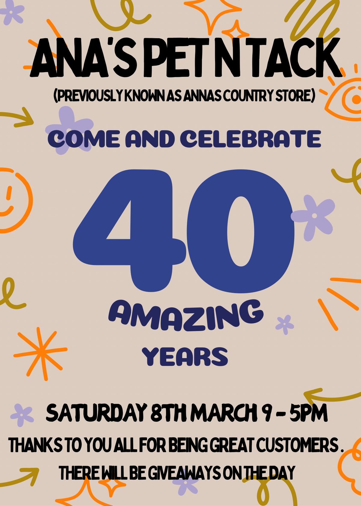 40th celebration with an open day