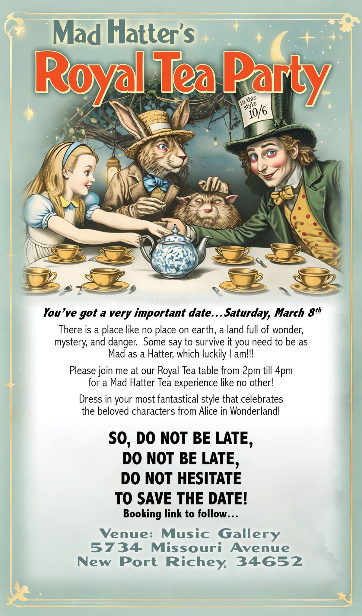 Mad Hatter\u2019s Royal Tea Party