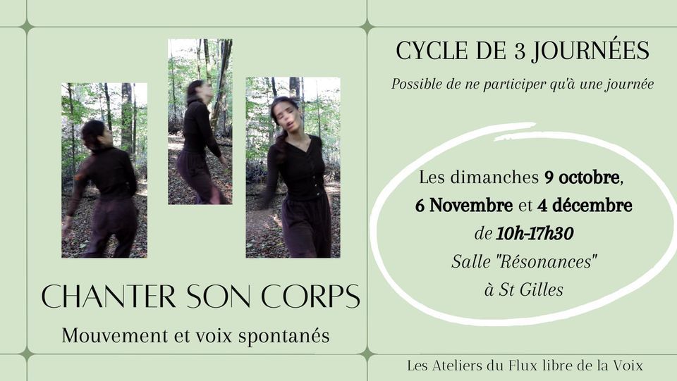 CYCLE DE 3 JOURN\u00c9ES: Chanter son corps
