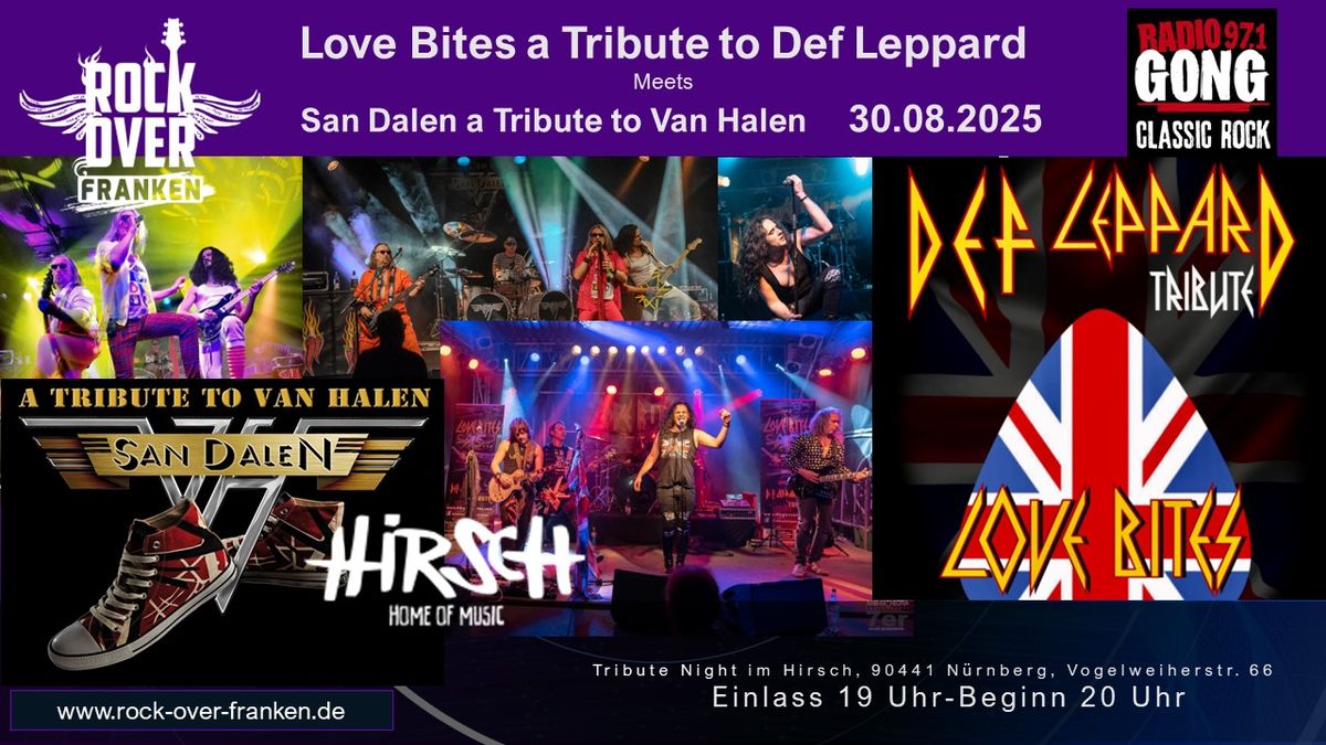 Def Leppard Tribute Band Love Bites meets San Dalen a Tribute to Van Halen im Hirsch N\u00fcrnberg