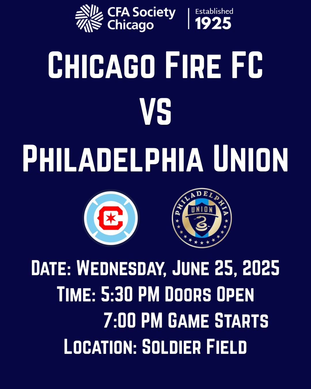 Philadelphia Union at Chicago Fire FC at Soldier Field