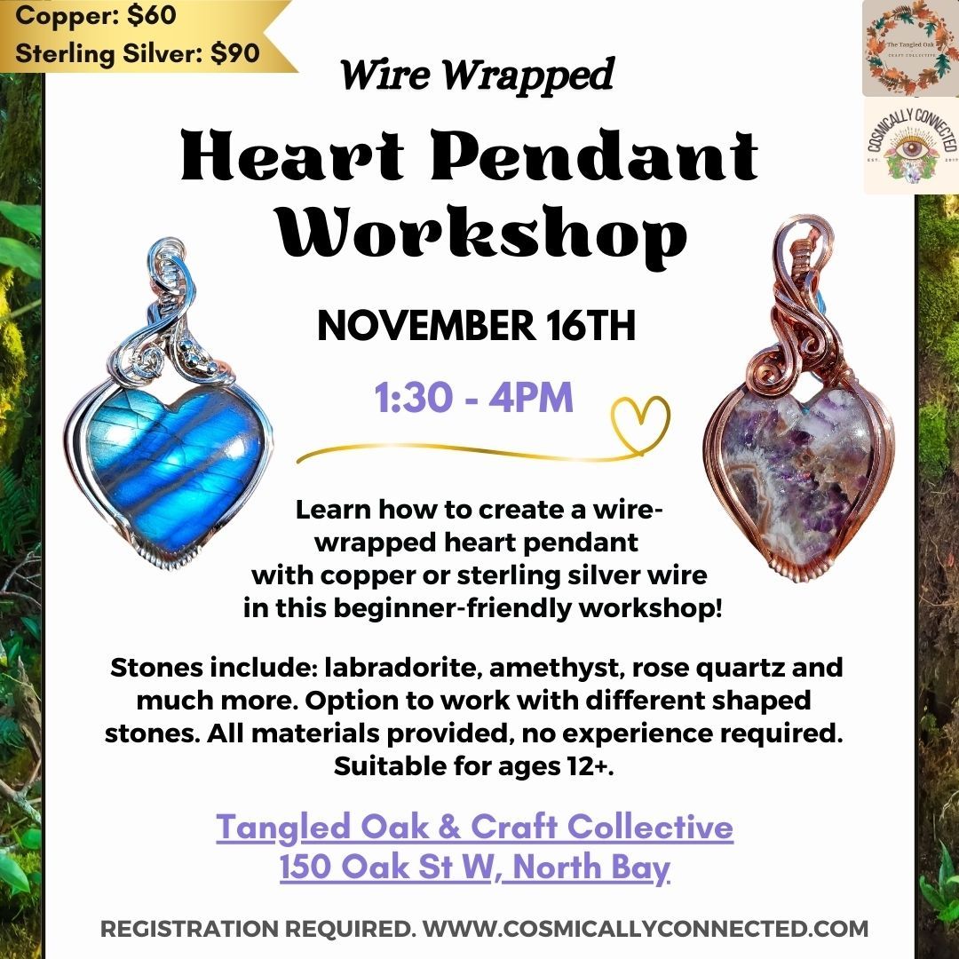 Wire Wrapped Heart Pendant Workshop