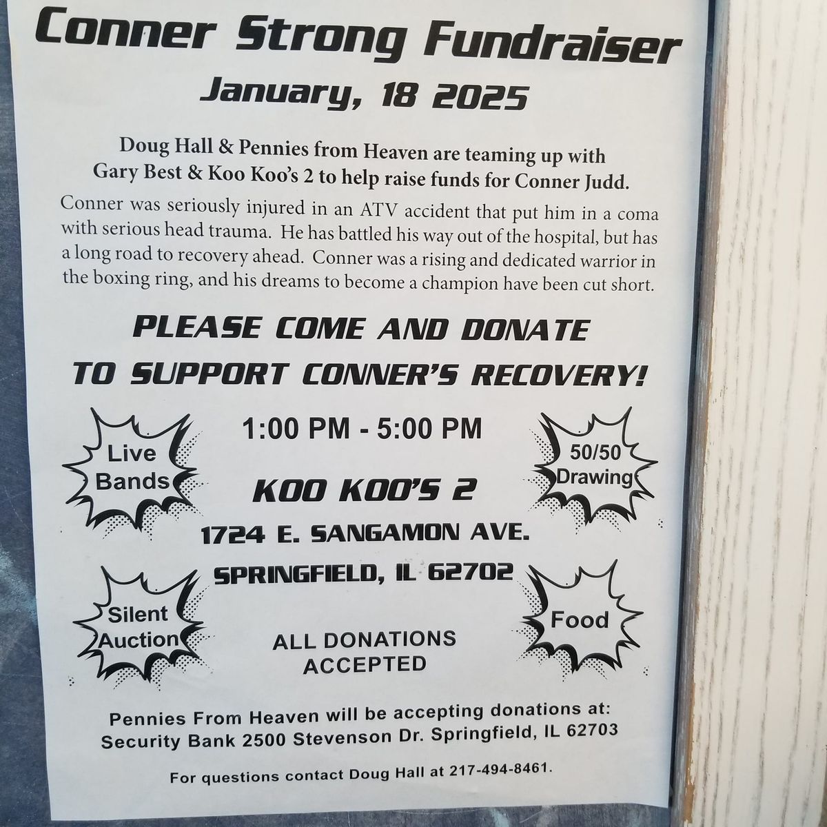 Connor Judd Strong Benefit.