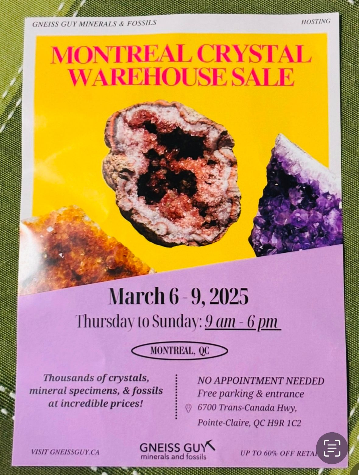 MONTREAL CRYSTAL WAREHOUSE SALE