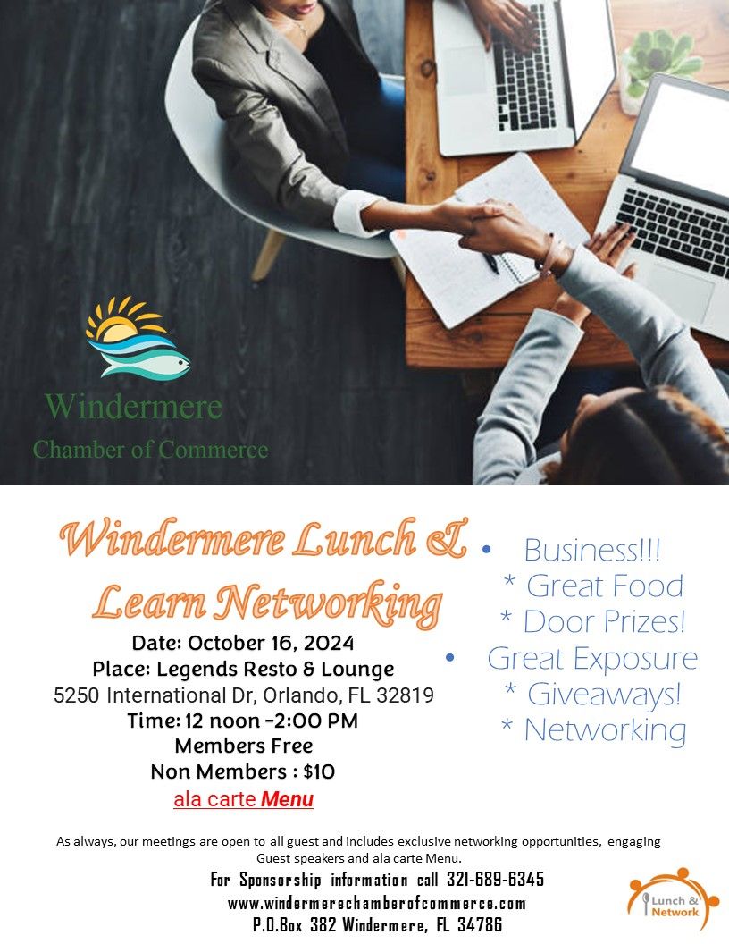 Windermere Lunch & Learn Business Networking 