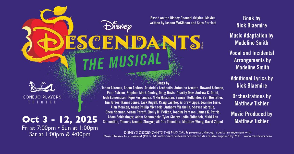 Disney\u2019s Descendants The Musical at CPT