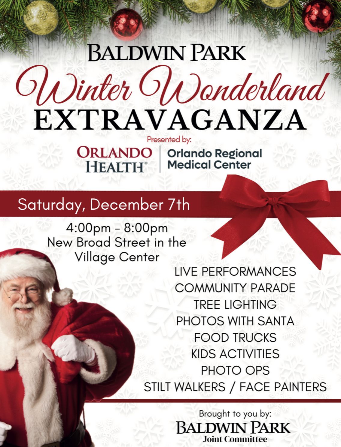 Baldwin Park Winter Wonderland Extravaganza!