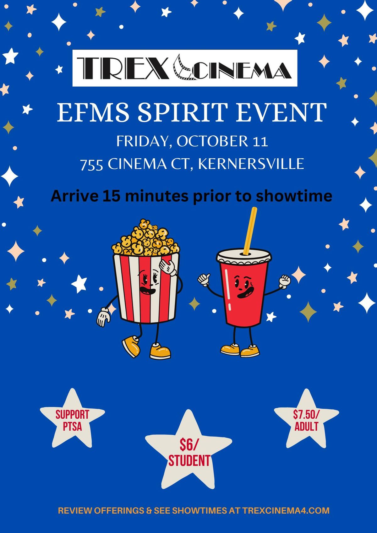 EFMS Spirit Event at TREX Cinema