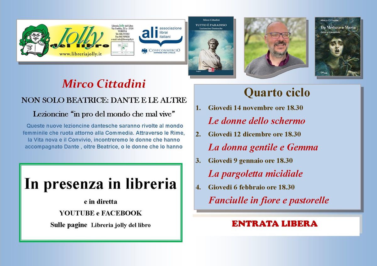 Mirco Cittadini NON SOLO BEATRICE: DANTE E LE ALTRE - Le donne dello schermo