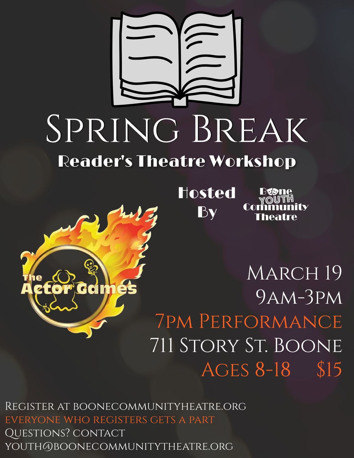 Youth Spring Break Reader's Theatre Workshop