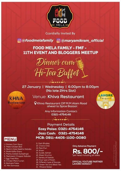 Food Mela 11th Event and Blogger Meetup