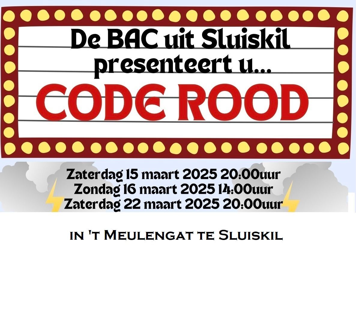 Cabaretvoorstelling "Code Rood"