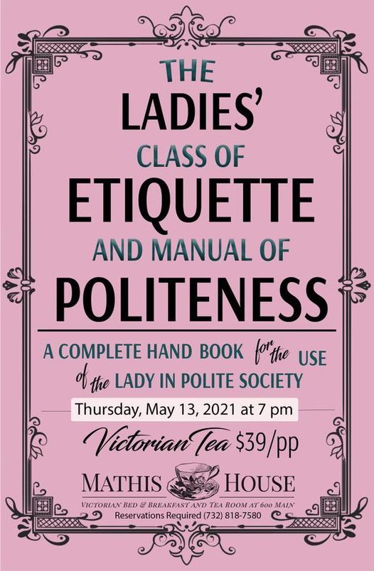 "Pink Etiquette Tea Party at the Historic  Mathis House