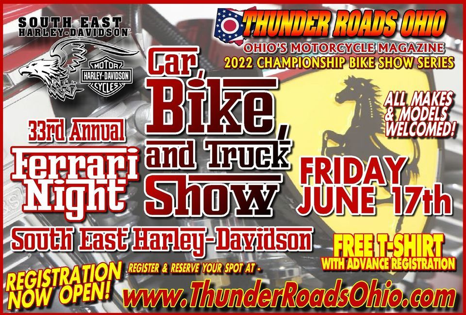 South East Harley-Davidson 33rd Annual Ferrari Night Bike Show, South ...