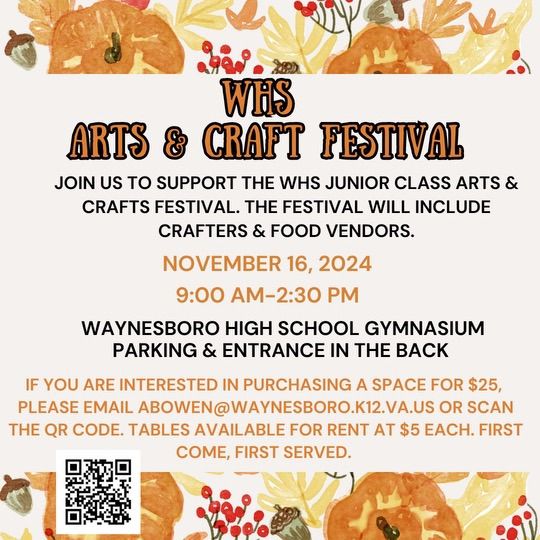 3rd Annual WHS Craft Show