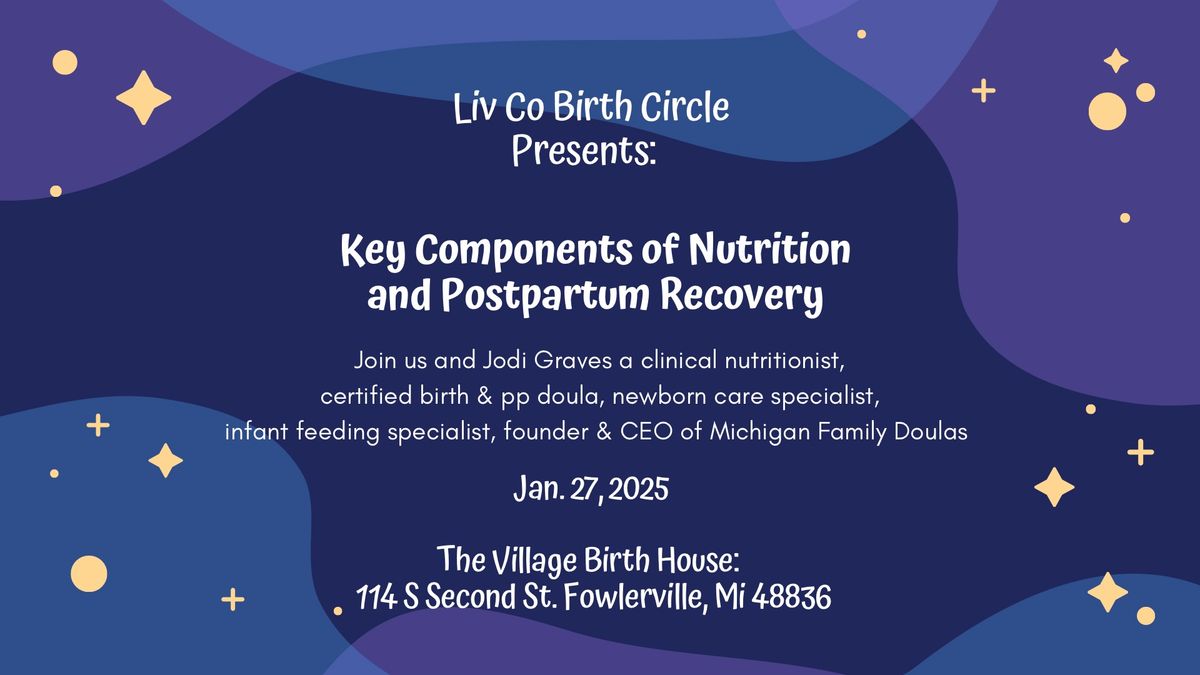 Nutrition and Postpartum Recovery 