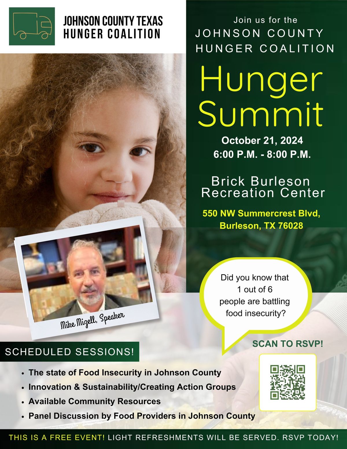 Johnson County Texas Hunger Coalition Hunger Summit 2024