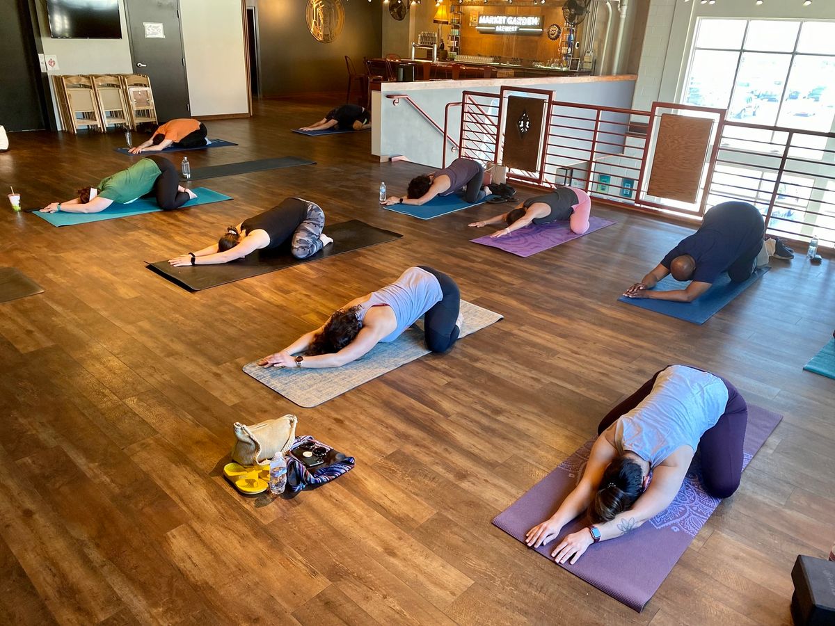 All-Levels Yoga Class at Market Garden Brewery - [Bottoms Up! Yoga & Brew]