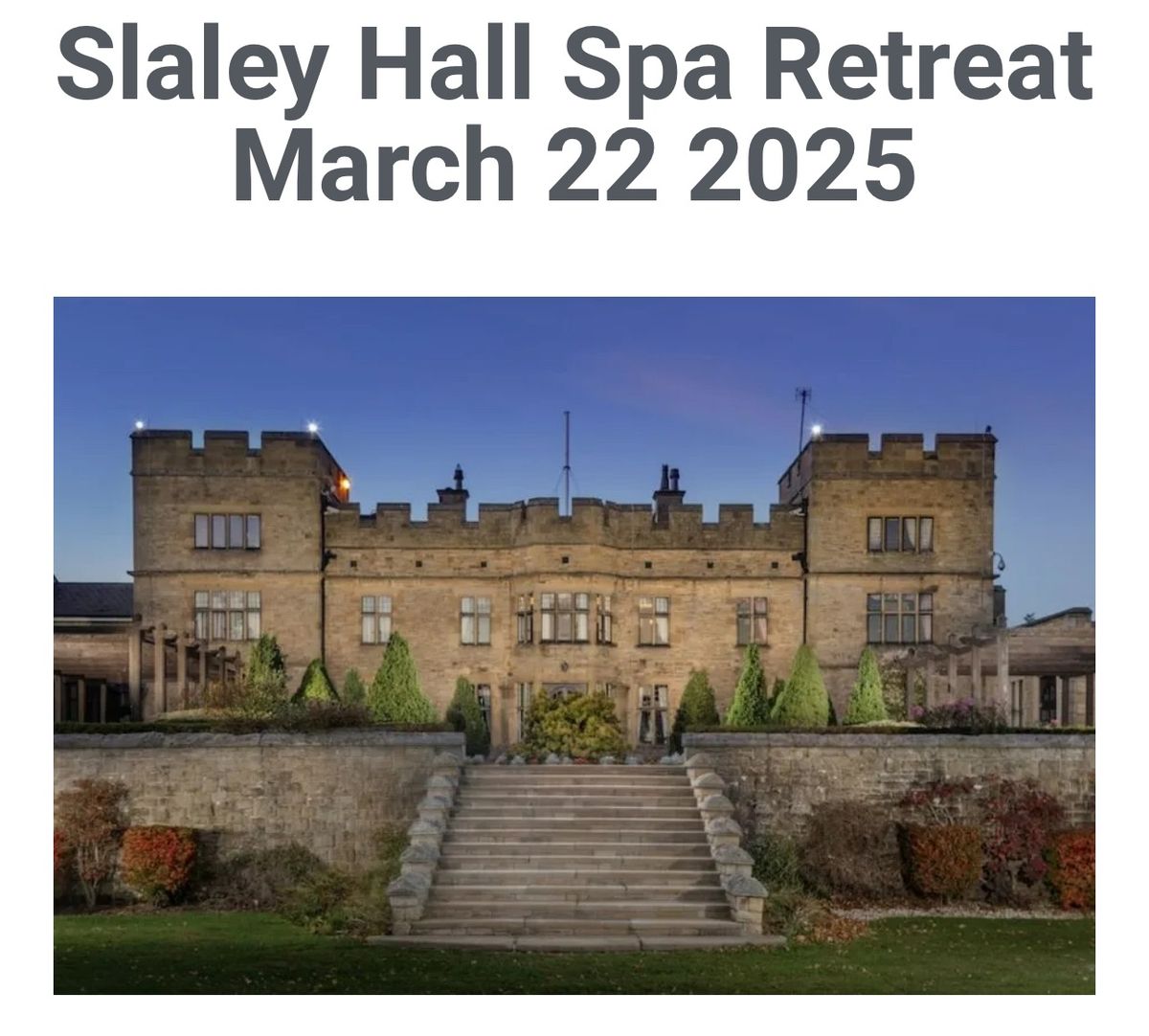 Invigorate Retreat at Slaley Hall