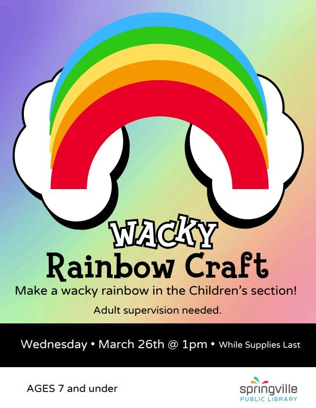 Wacky Rainbow Craft