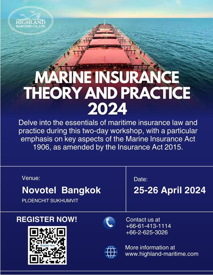Marine Insurance Workshop Bangkok 2024