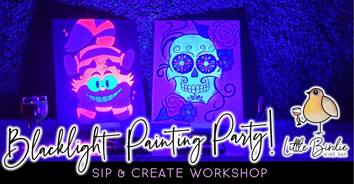 Blacklight Painting Party! Canvas Edition