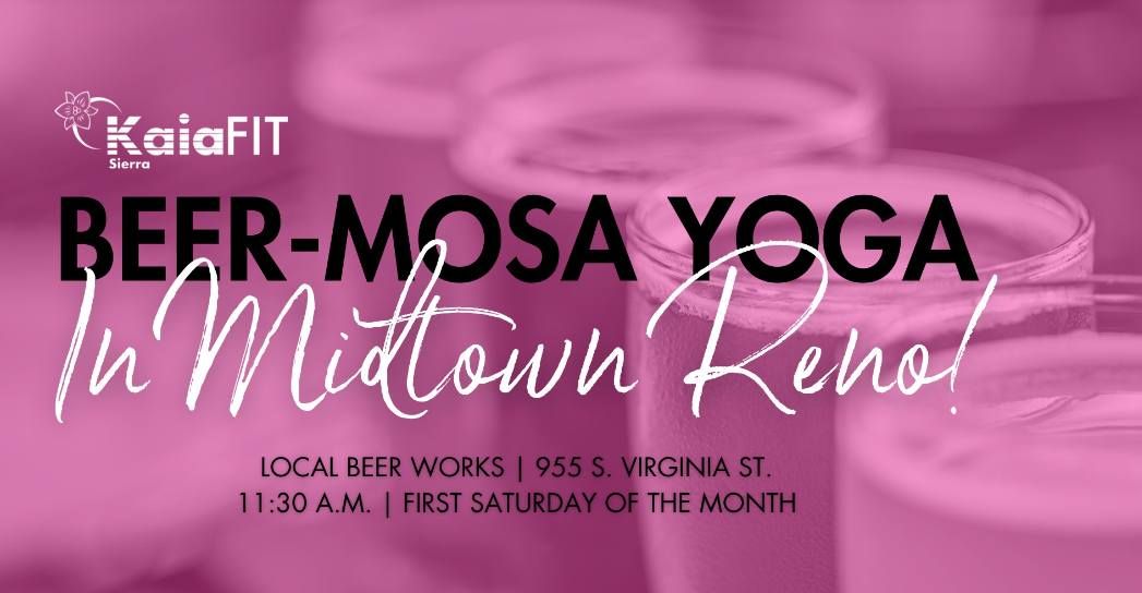 Free Beer-Mosa Yoga in Midtown Reno