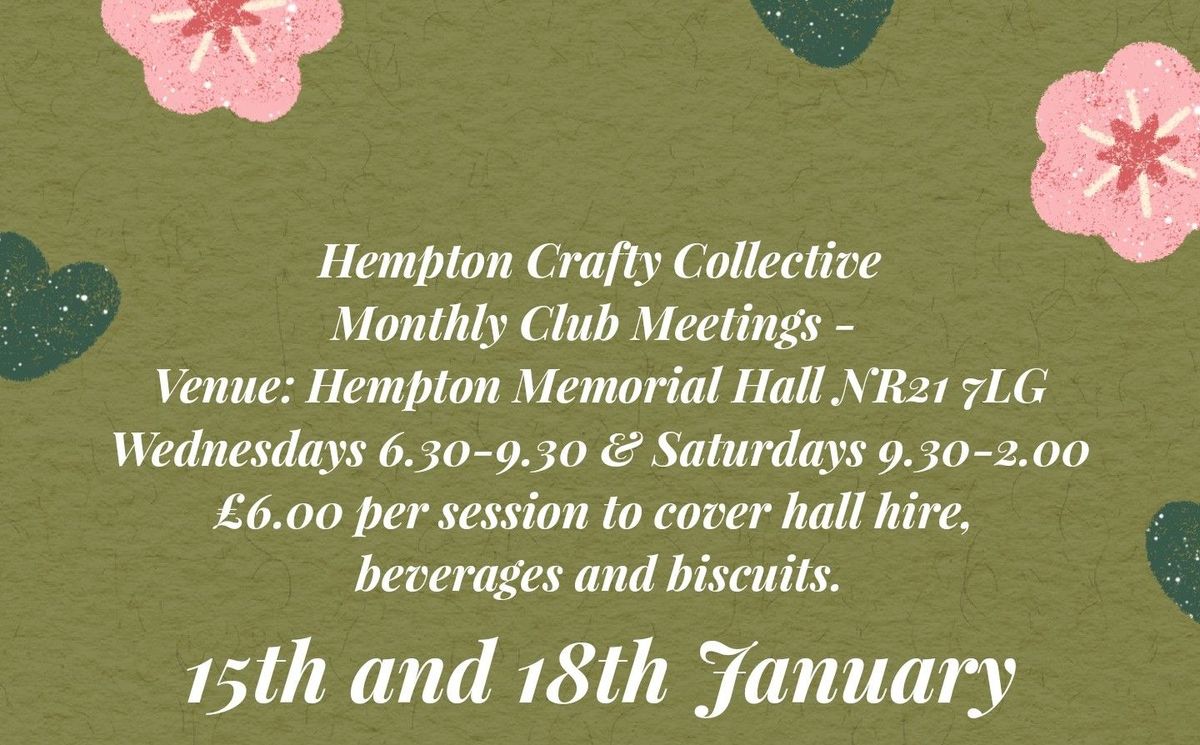 Wednesday Craft Club 