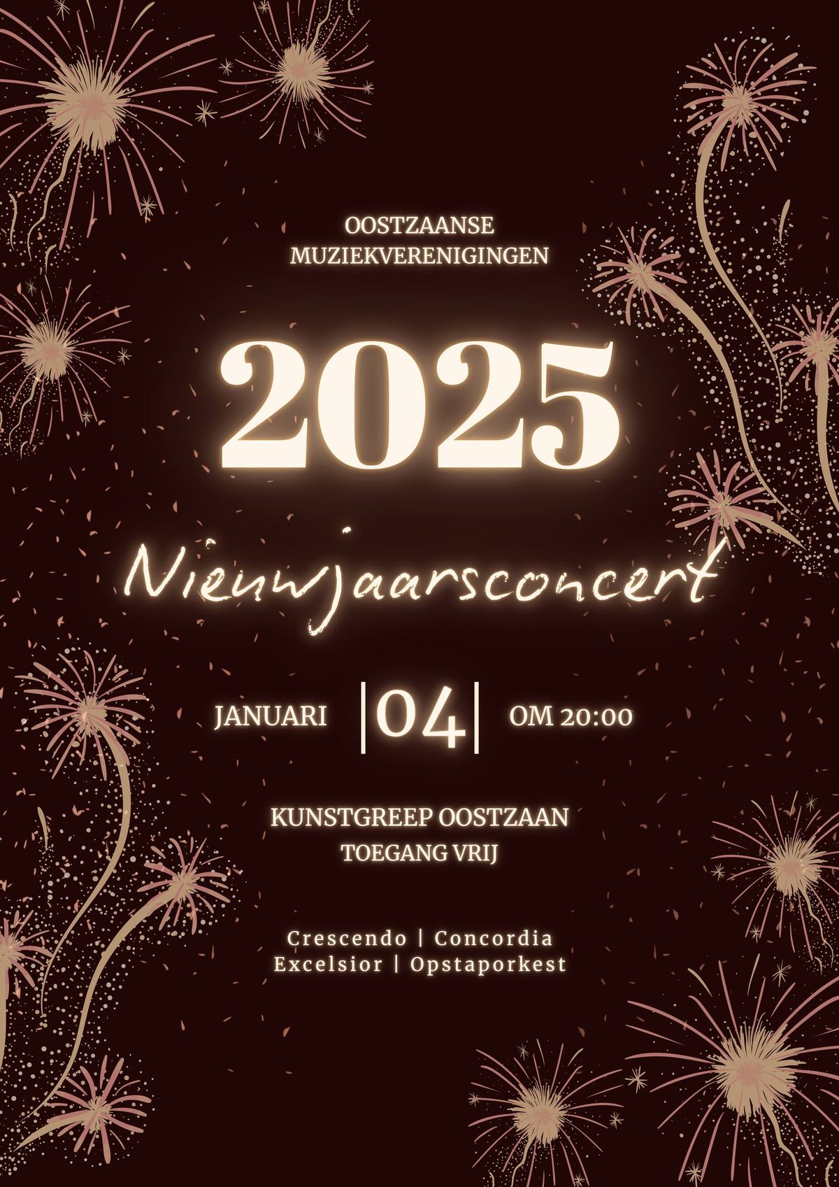 Nieuwjaarsconcert Oostzaanse Muziekverenigingen