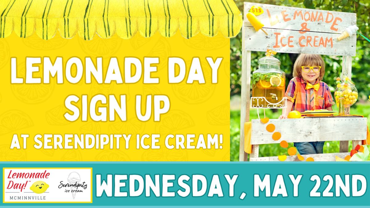 Lemonade Day Sign-Up at Serendipity Ice Cream