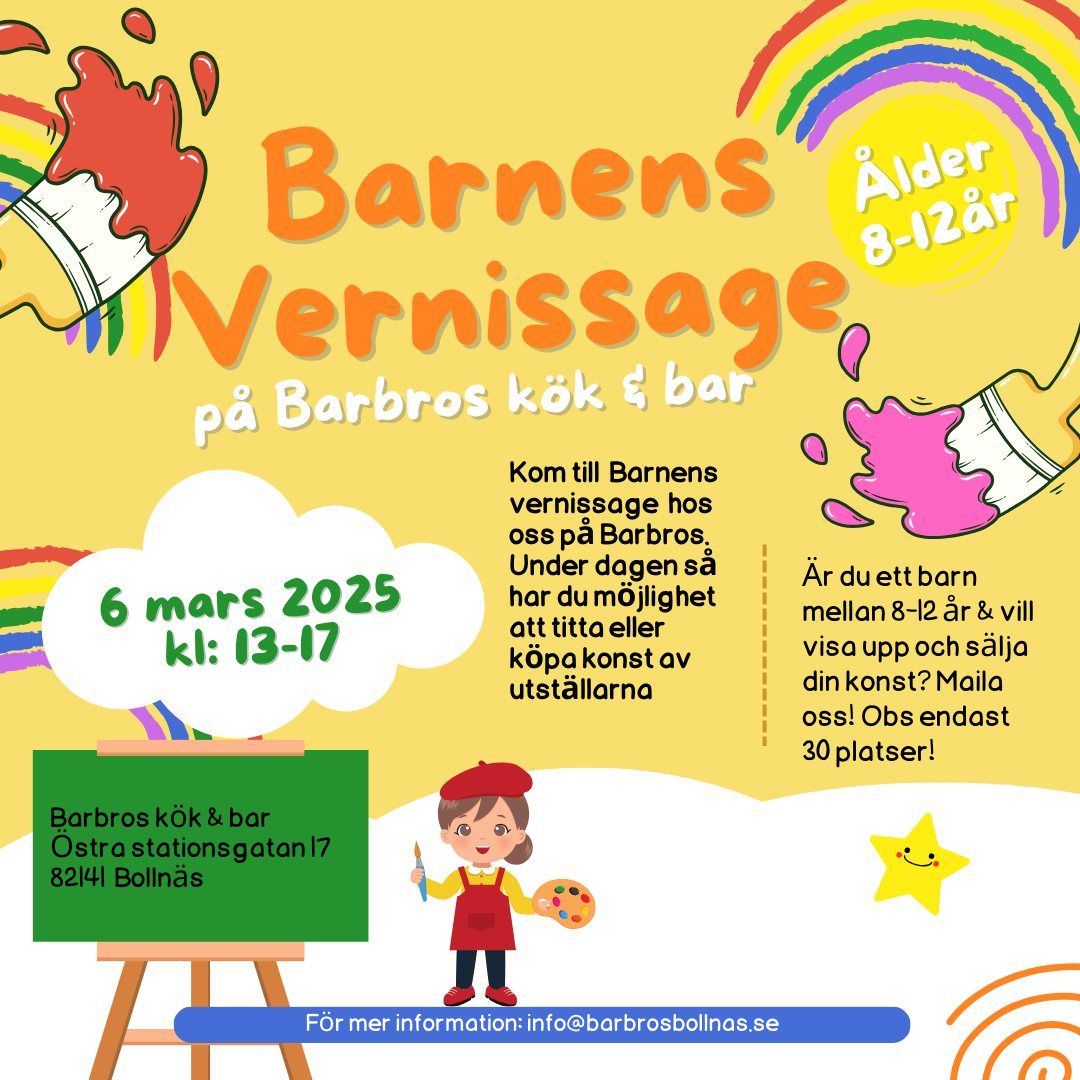 Barnens vernissage 6 mars 