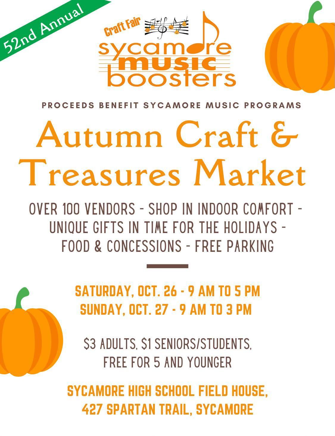 Music Boosters annual Autumn Craft and Treasures Market