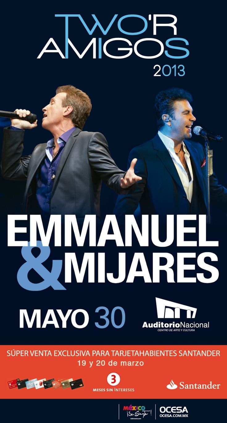 Emmanuel and Mijares Mexico City Tickets