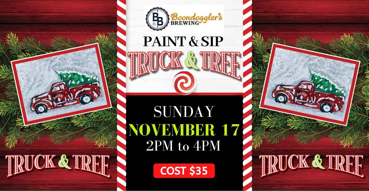 Christmas Truck & Tree Paint Party