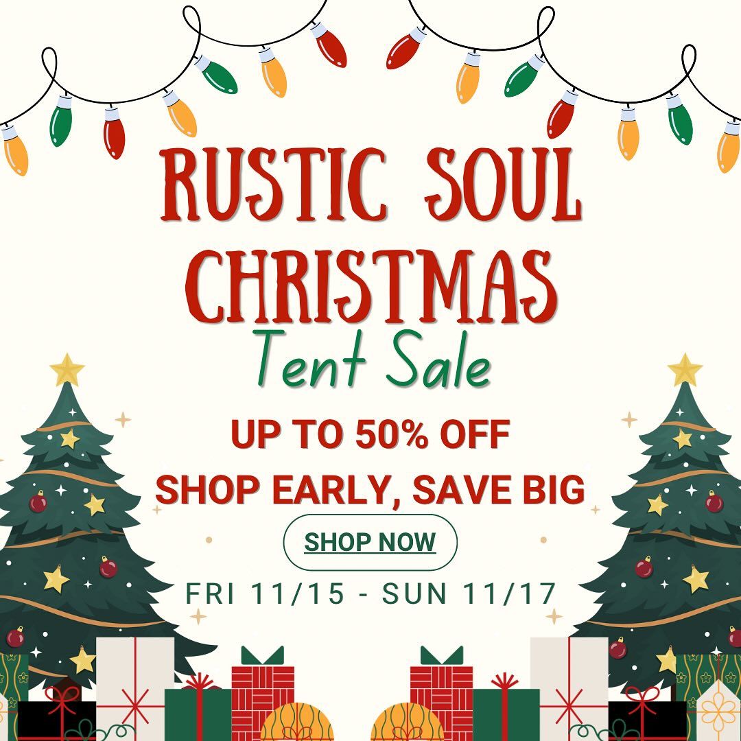 Christmas Tent Sale